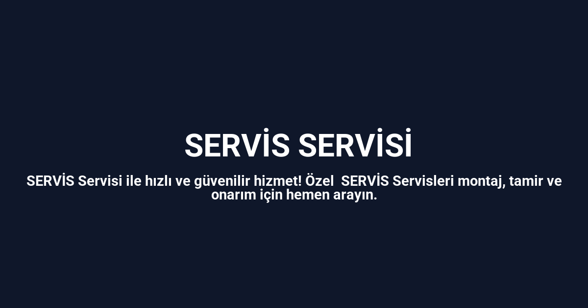 Oğuzlar Alarko Servisi